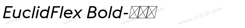 EuclidFlex Bold字体转换